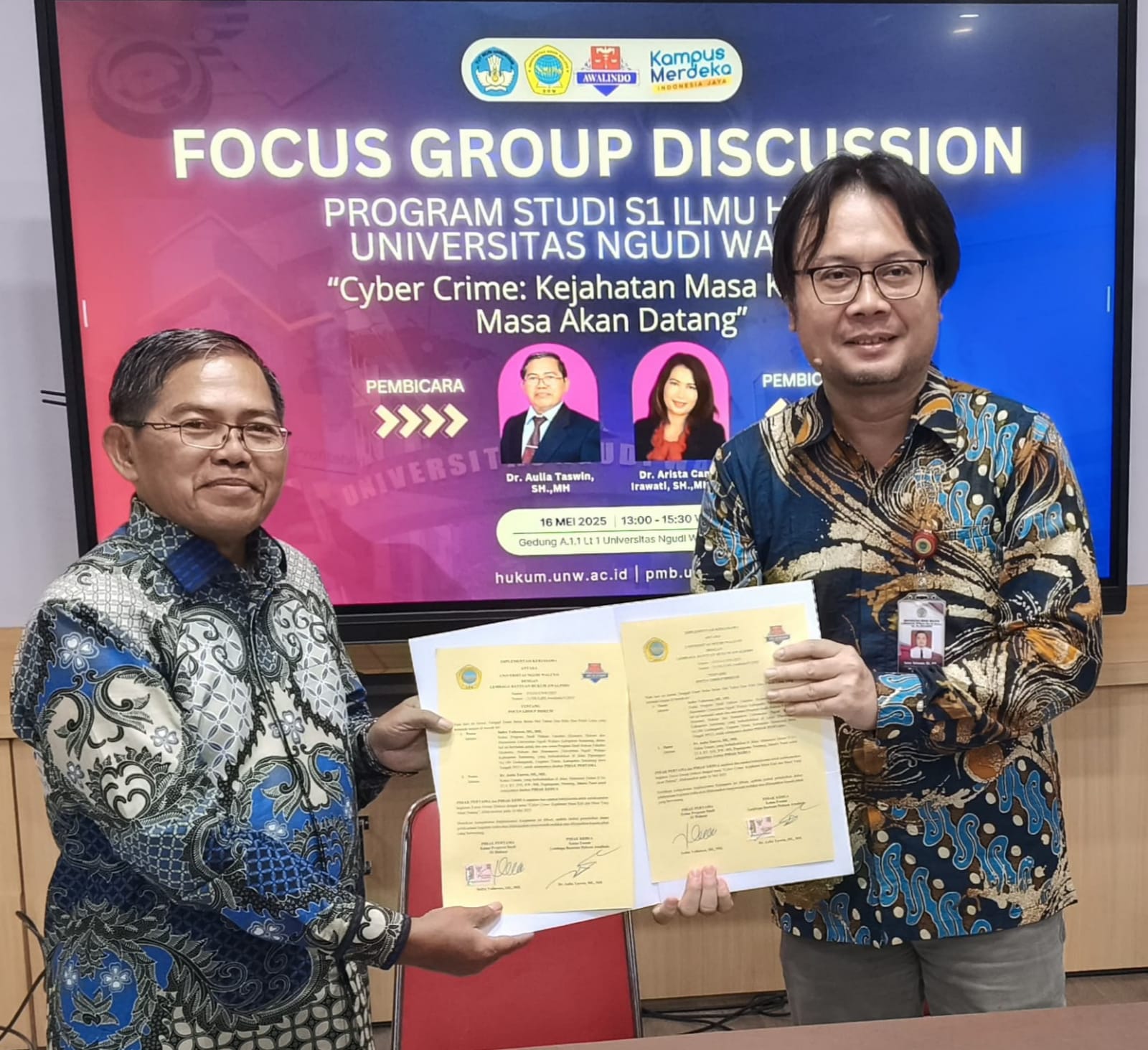 Awalindo MOU Kaprodi S1 Ilmu Hukum Awalindo MOU Kaprodi S1 Ilmu Hukum